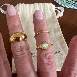 Beautiful ring trio from Heart Made of Gold